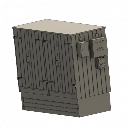 Teknikskåp trä "Verkebäck"