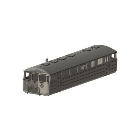 Rälsbuss NBJ Y02 utan takstrålkastare, skala H0 1:87