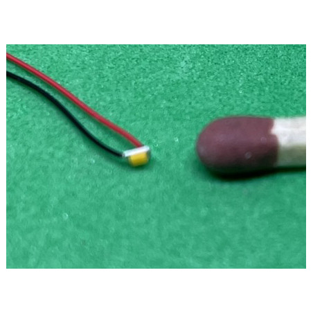 LED 0603 warm white, plastic coated wires
