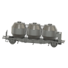 Pulvertransportvagn Ucs cylindrisk kula skala H0 1:87