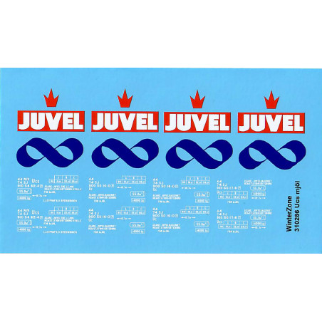 Dekaler till trekulig pulvertransportvagn "Mjöl" skala H0 1:87