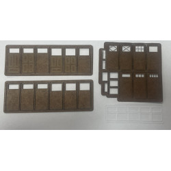 Ytterdörrar små fönster