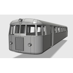 copy of Rälsbuss NBJ Y02 med takstrålkastare, skala H0 1:87