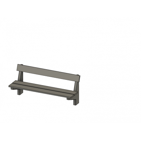 Parkbänk betong/trä